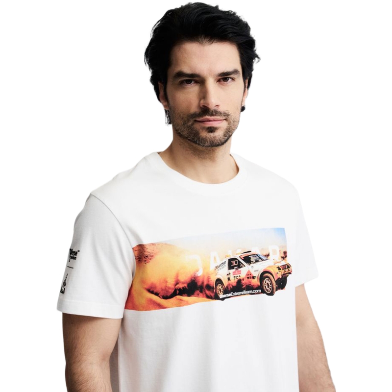 Tricou Dakar Ride B alb