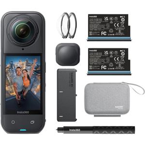 Pachet Cameră de Acțiune Insta360 X5 Essentials, Negru