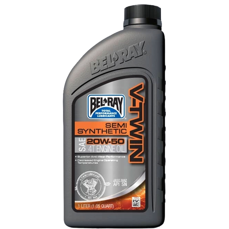 Ulei de motor Bel-Ray V-TWIN SEMI SYNTHETIC 20W-50 1 l
