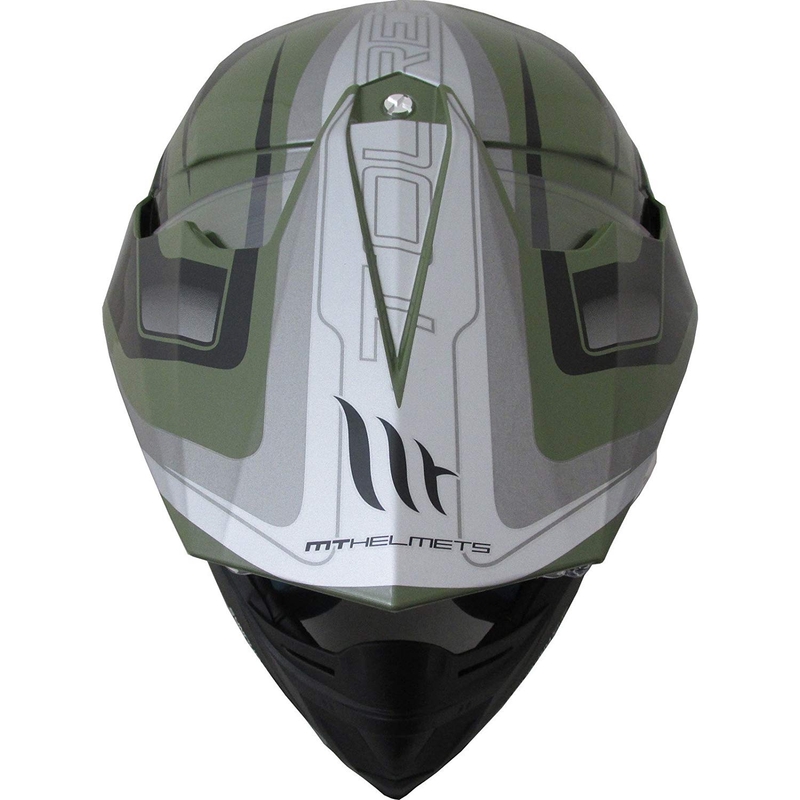 Cască de enduro MT Synchrony Duosport SV Tourer verde-negru mat