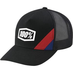 100% șapcă neagră Cornestone X-Fit Trucker