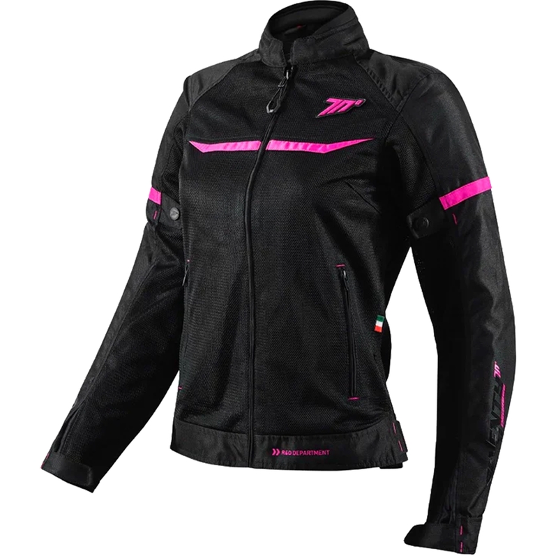Geacă de motocicletă pentru femei SEVENTY DEGREES SD-JR30.2 Mojave negru-roz