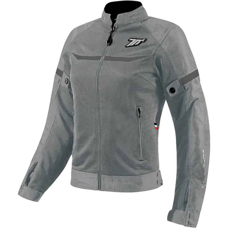 Geaca moto dama Seventy Degrees SD-JR30.2 Mojave gri deschis