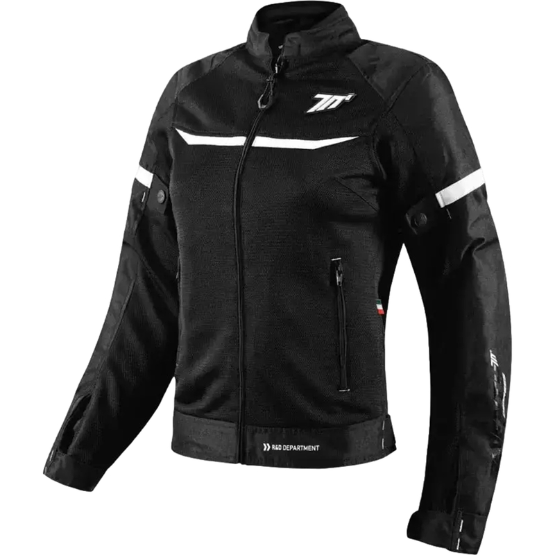 Geaca moto dama SEVENTY DEGREES SD-JR30.2 Mojave negru-alb