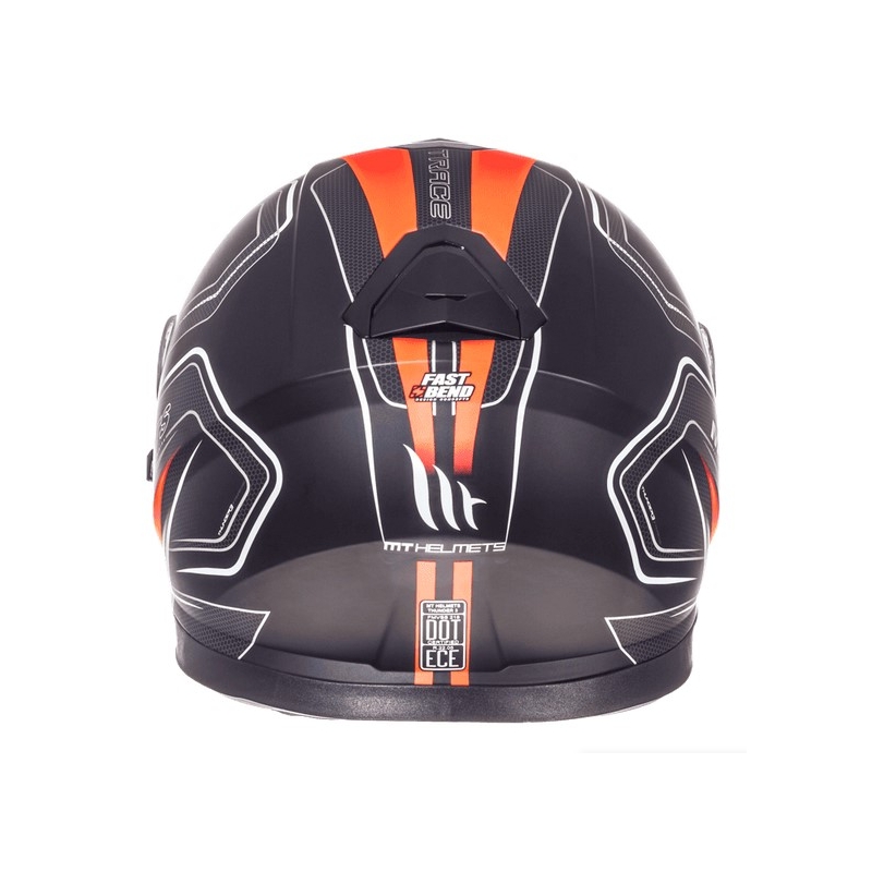 MT Thunder 3 SV Trace Trace Casca de motocicletă integrată negru mat-fluo portocaliu lichidare