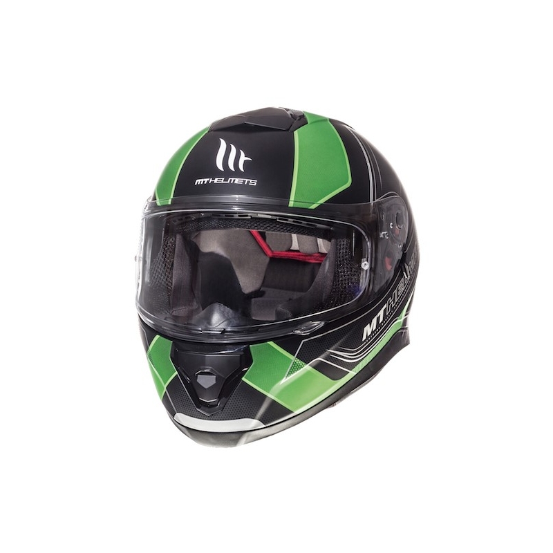 MT Thunder 3 SV Trace Trace Cască de motocicletă integrată negru mat Fluo Green lichidare