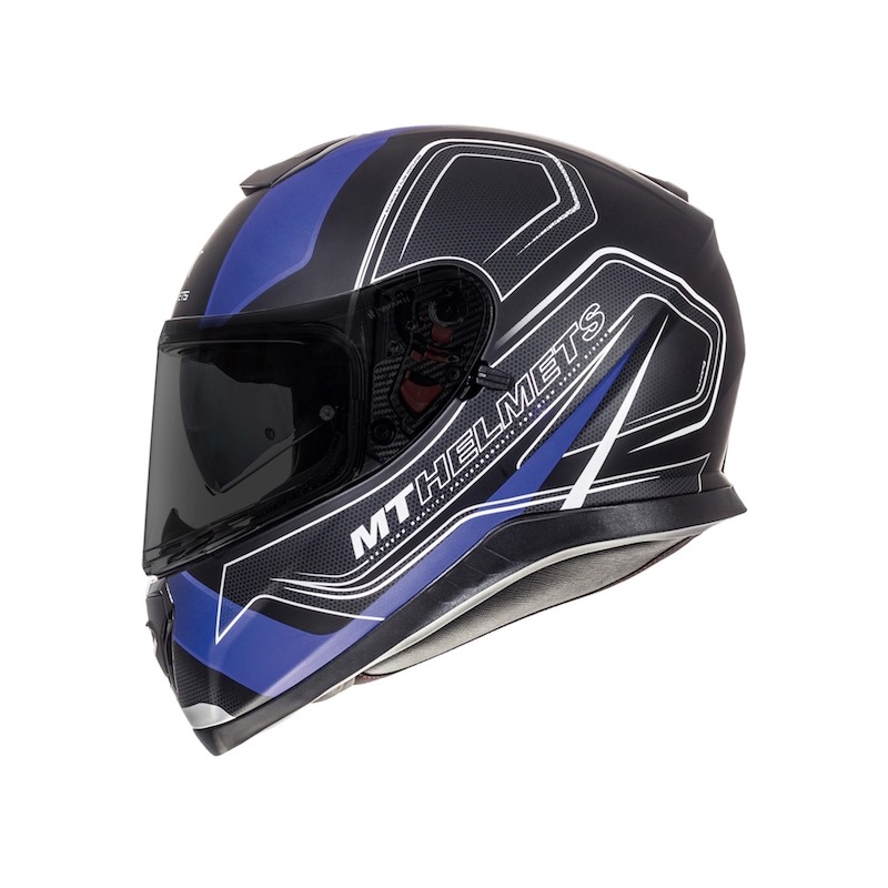 MT Thunder 3 SV Trace cască de motocicletă integrală negru mat-albastru