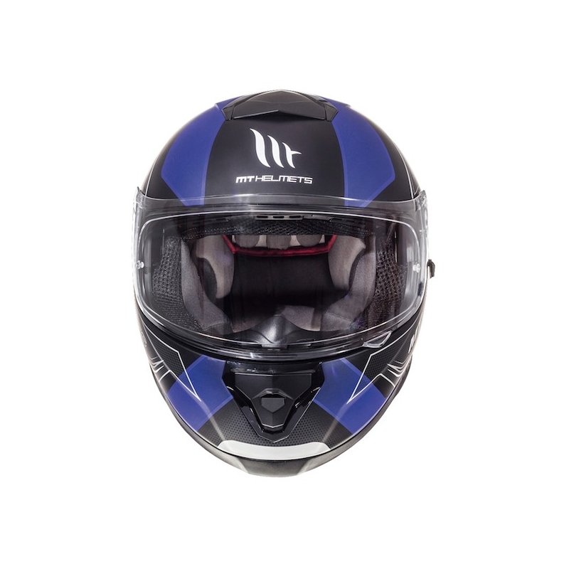 MT Thunder 3 SV Trace cască de motocicletă integrală negru mat-albastru
