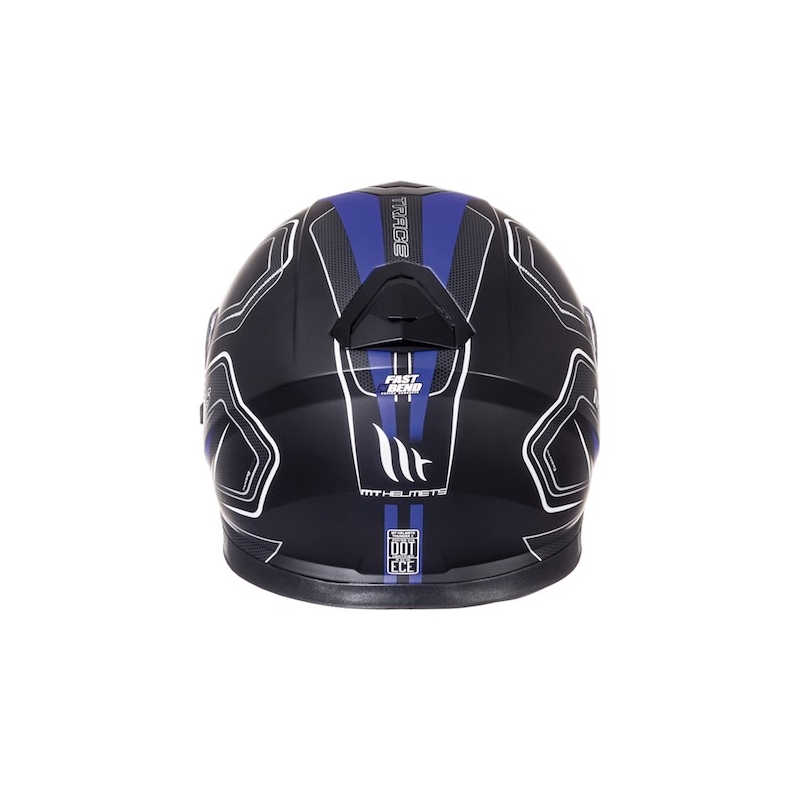 MT Thunder 3 SV Trace cască de motocicletă integrală negru mat-albastru