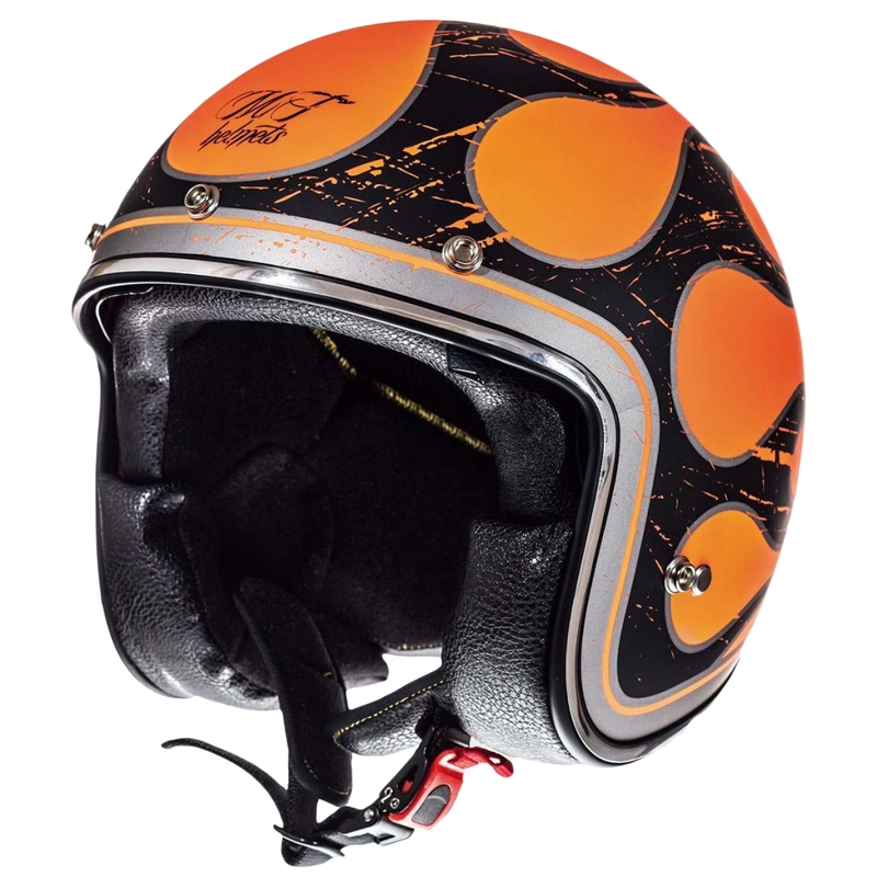 MT LeMans SV Flaming fluo portocaliu deschis casca de motocicletă lichidare