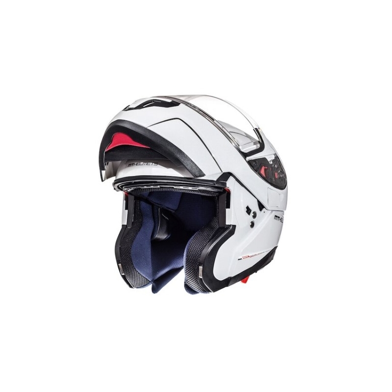 Cască de motocicletă MT Atom alb lichidare