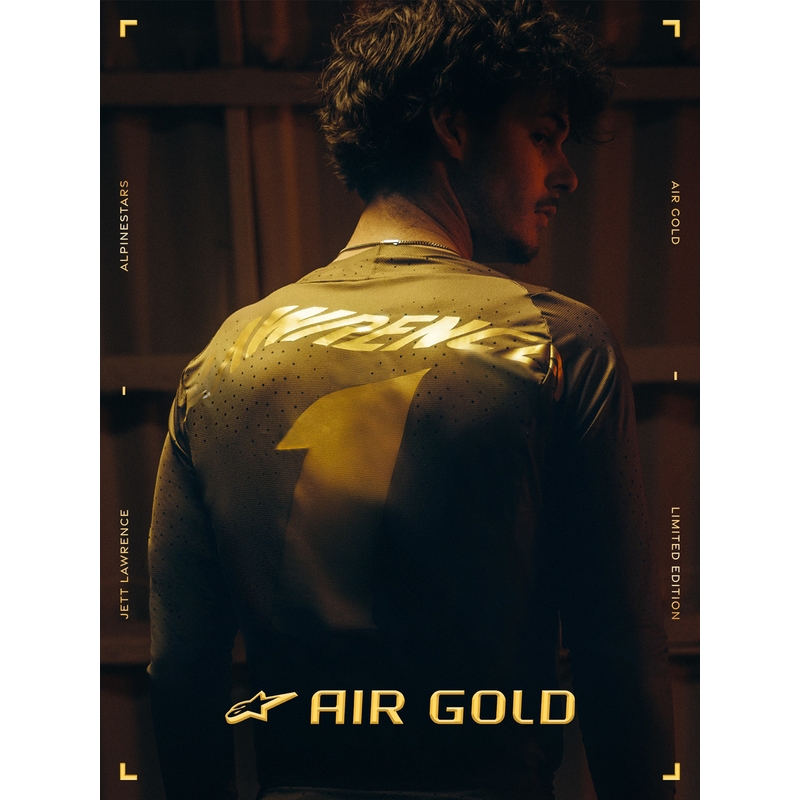 Ghete Motocicletă Alpinestars TECH 10 Ediție Limitată AIR GOLD Maro Auriu