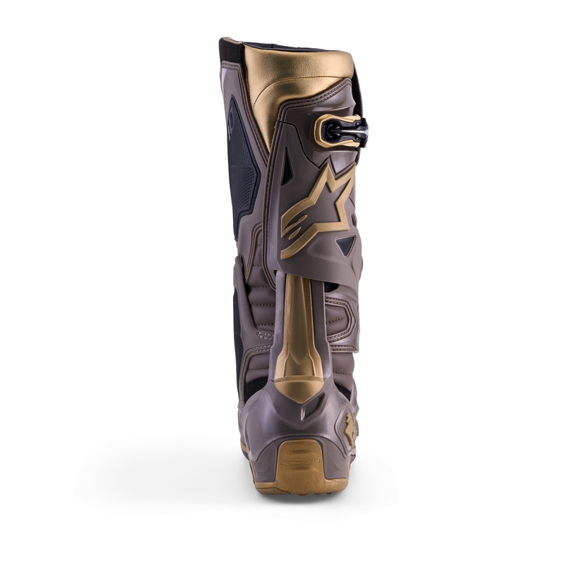 Ghete Motocicletă Alpinestars TECH 10 Ediție Limitată AIR GOLD Maro Auriu
