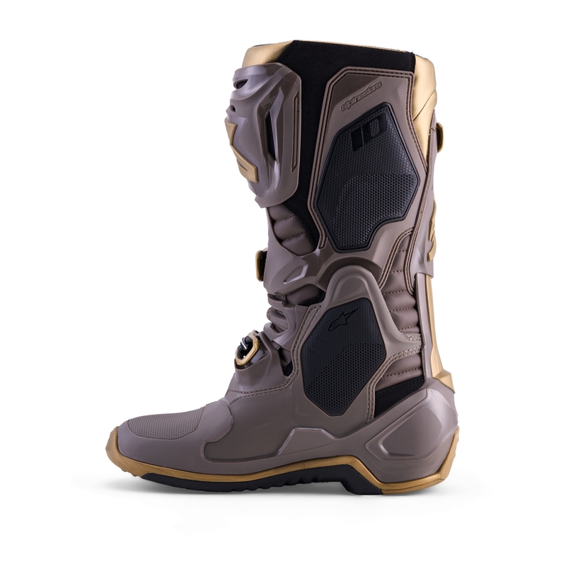 Ghete Motocicletă Alpinestars TECH 10 Ediție Limitată AIR GOLD Maro Auriu