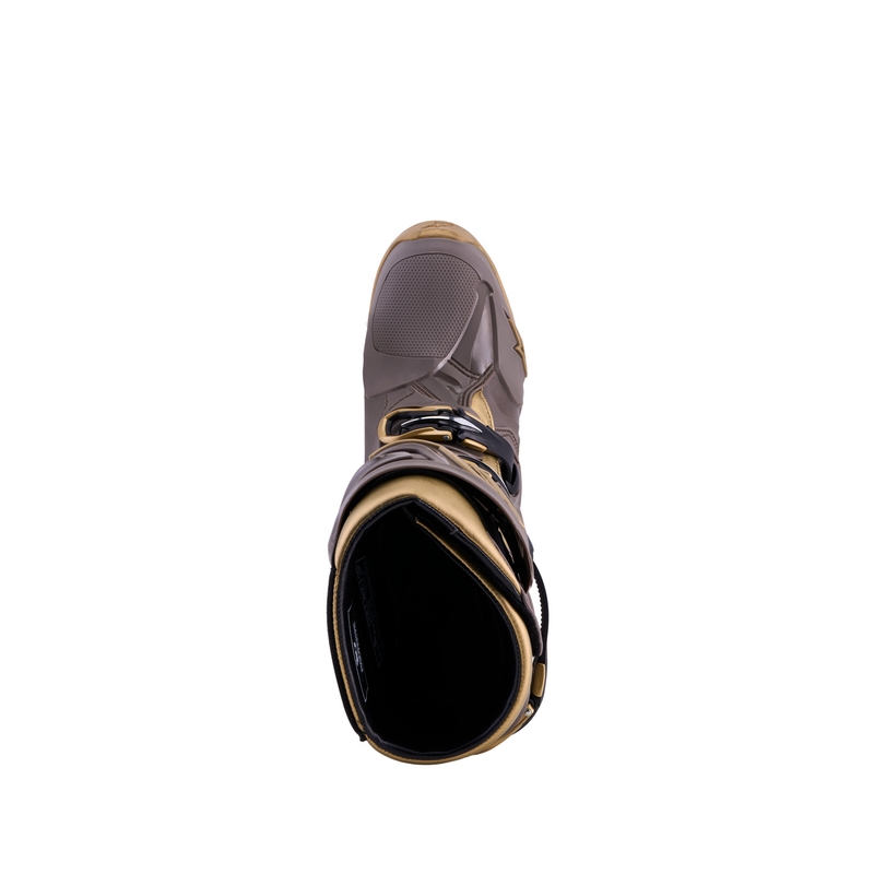 Ghete Motocicletă Alpinestars TECH 10 Ediție Limitată AIR GOLD Maro Auriu