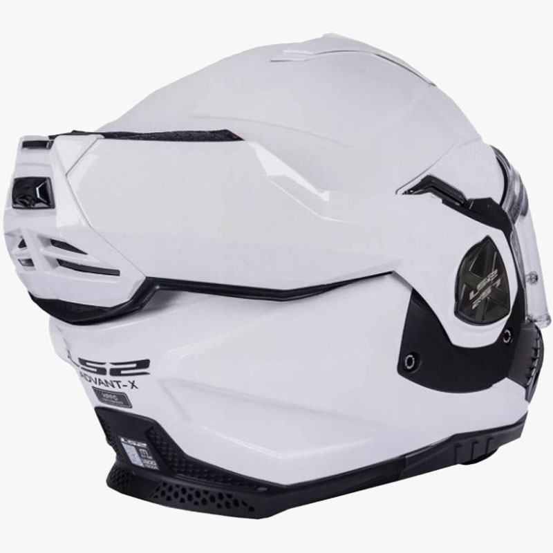 LS2 FF901 Advant X Advant X Solid White Cască de motocicletă pliabilă albă LS2