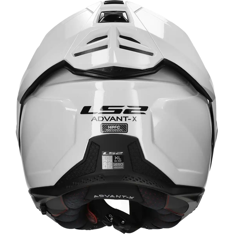LS2 FF901 Advant X Advant X Solid White Cască de motocicletă pliabilă albă LS2