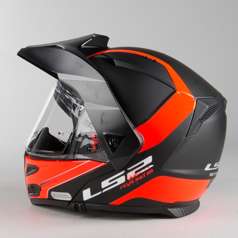 LS2 FF324 Metro EVO Rapid Helmet negru-portocaliu lichidare