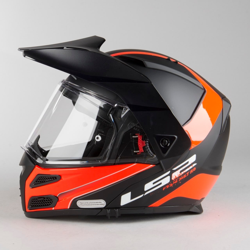 LS2 FF324 Metro EVO Rapid Helmet negru-portocaliu lichidare