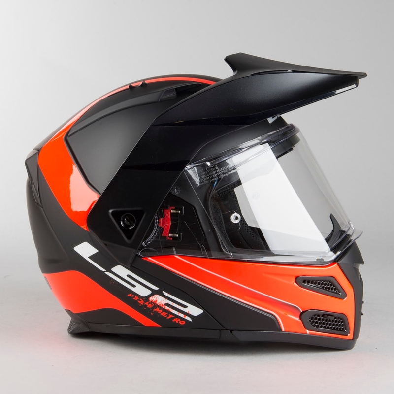 LS2 FF324 Metro EVO Rapid Helmet negru-portocaliu lichidare