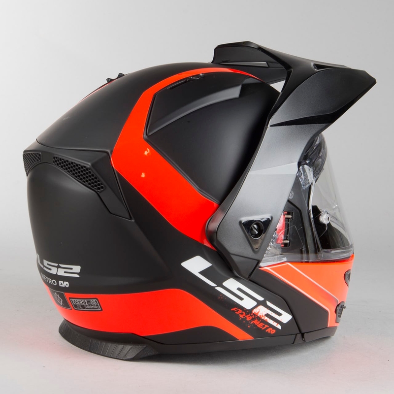 LS2 FF324 Metro EVO Rapid Helmet negru-portocaliu lichidare