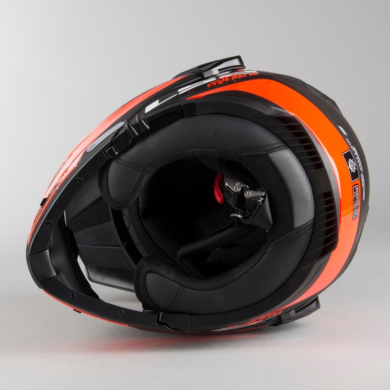 LS2 FF324 Metro EVO Rapid Helmet negru-portocaliu lichidare