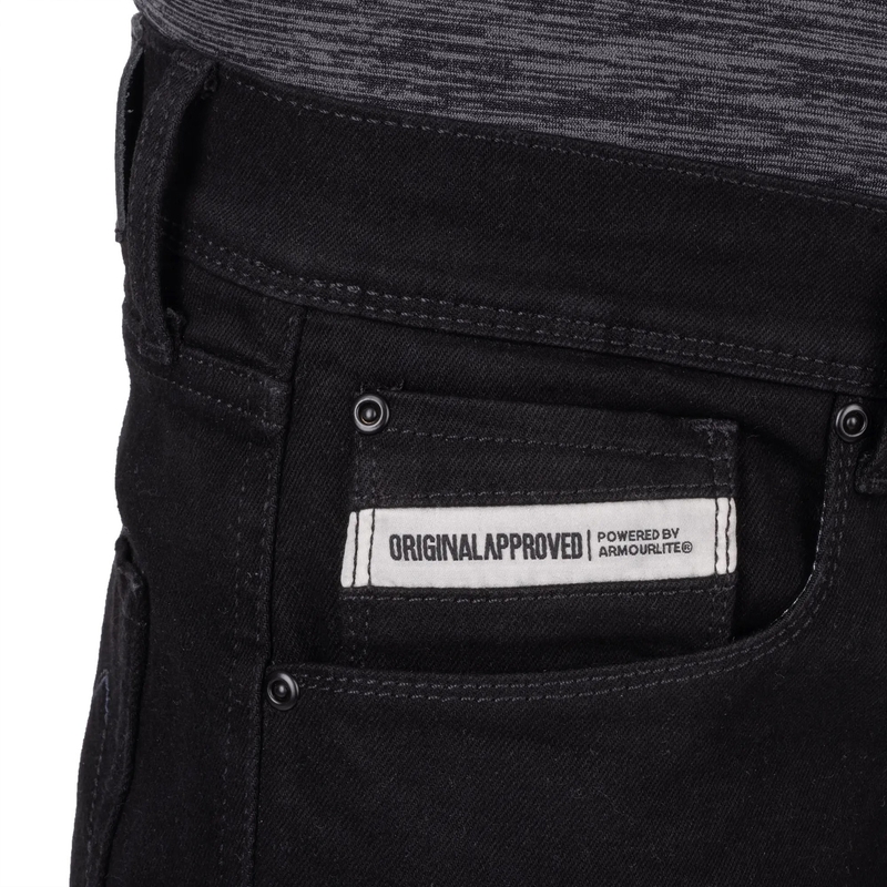Blugi motociclisți Oxford Original Approved Tailor AA negri