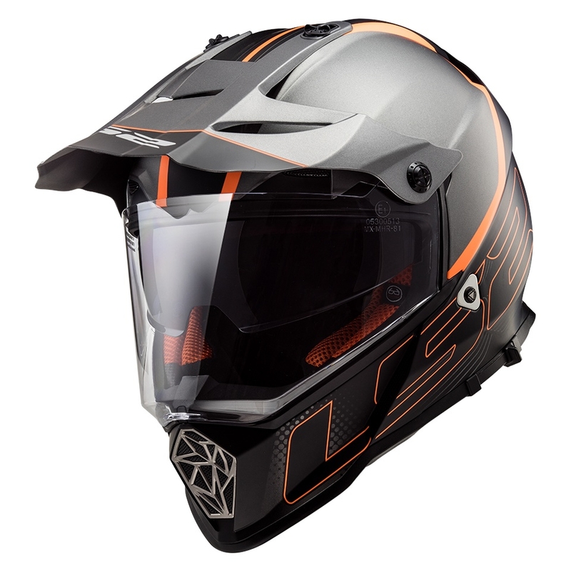 Cască de enduro LS2 MX436 Pioneer Element negru mat lichidare