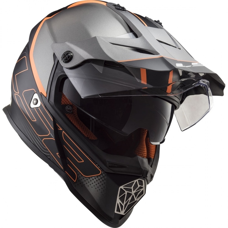 Cască de enduro LS2 MX436 Pioneer Element negru mat lichidare