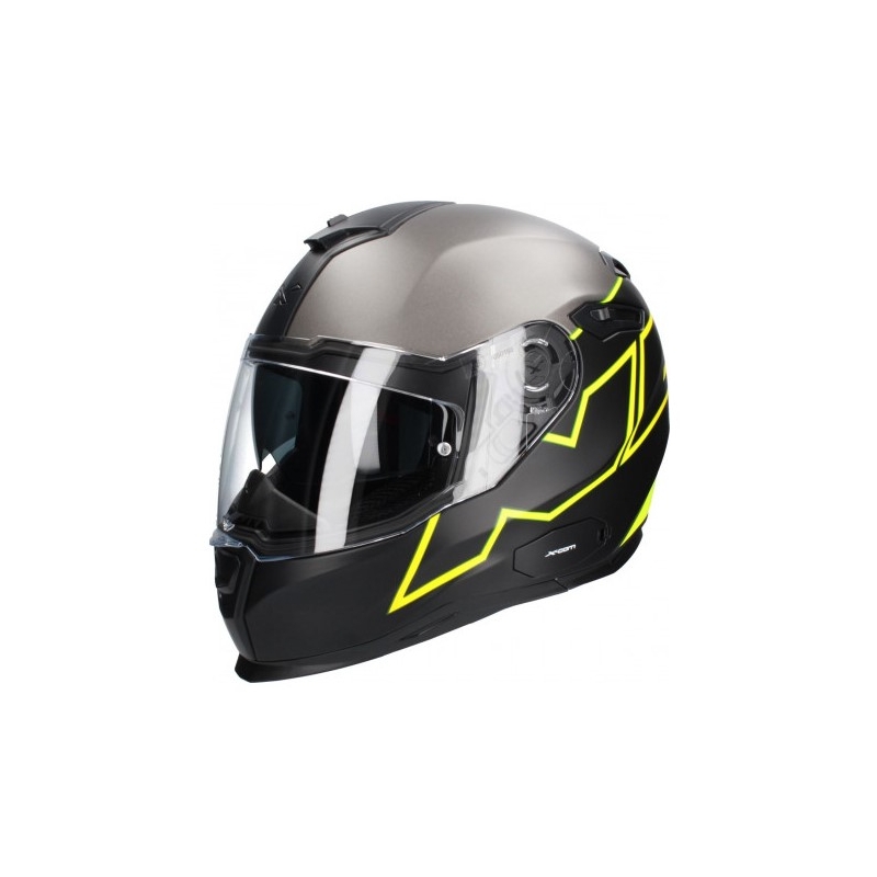 Cască de motocicletă Nexx SX 100 Orion negru-fluo galben lichidare
