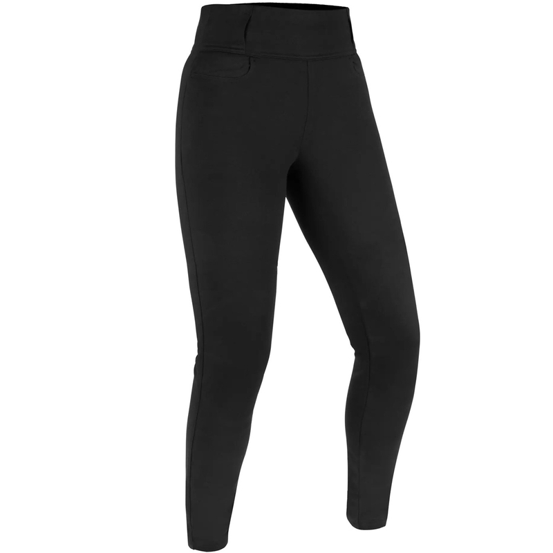 Colanți motociclisți crop pentru femei Oxford Super Leggins 3.0 negri