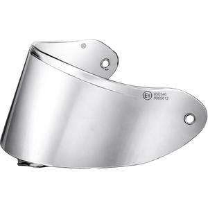 Vizieră pentru căști de motocicletă ZED K40 cu pregătire pentru folie FogCity, argintiu oglindă