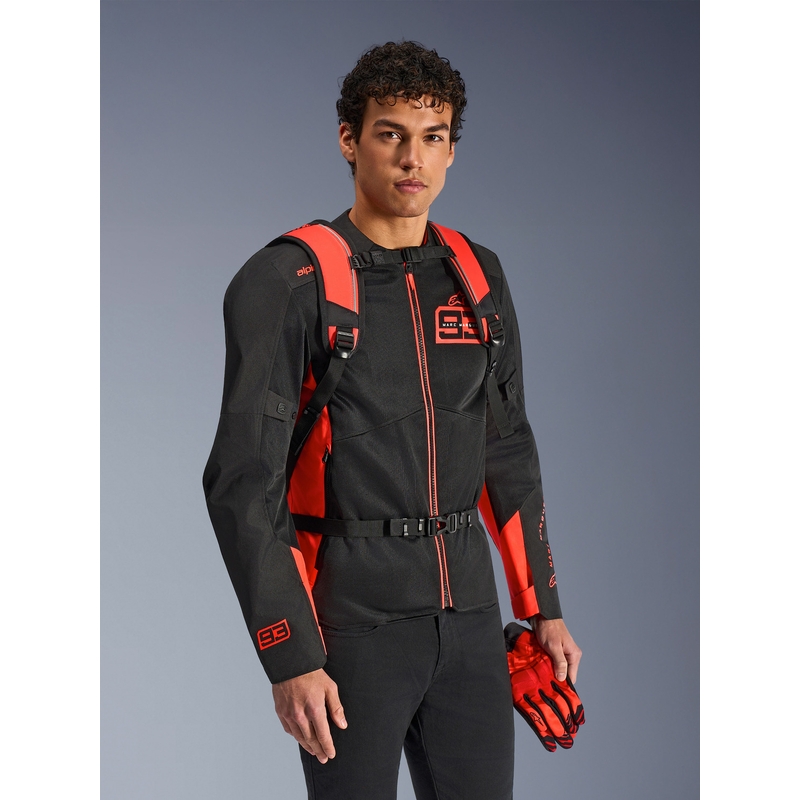 Rucsac Alpinestars AMP-3 MM93 roșu fluo-roșu-negru 17 l