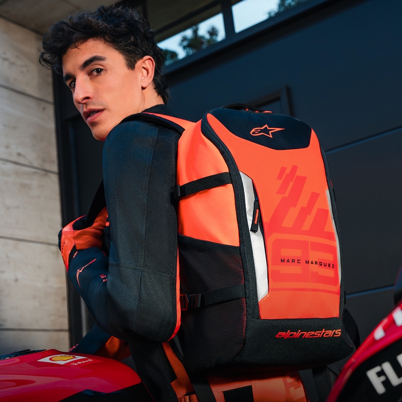 Rucsac Alpinestars AMP-3 MM93 roșu fluo-roșu-negru 17 l