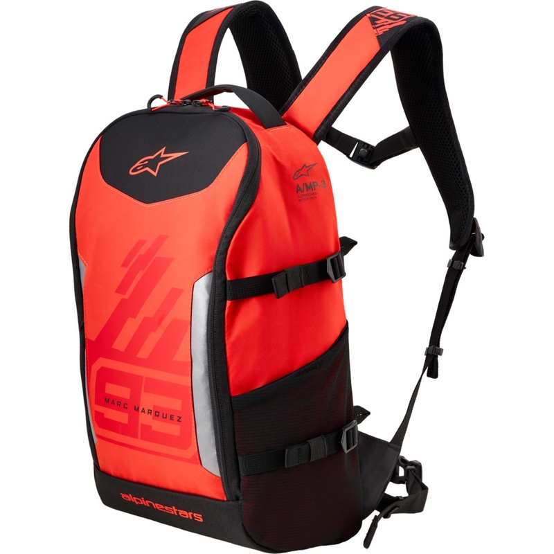 Rucsac Alpinestars AMP-3 MM93 roșu fluo-roșu-negru 17 l