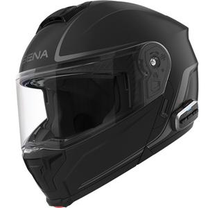 Cască de motocicletă pliabilă cu căști SENA Outrush 2 negru mat