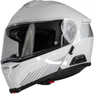 Cască de motocicletă pliabilă cu căști SENA Specter albă