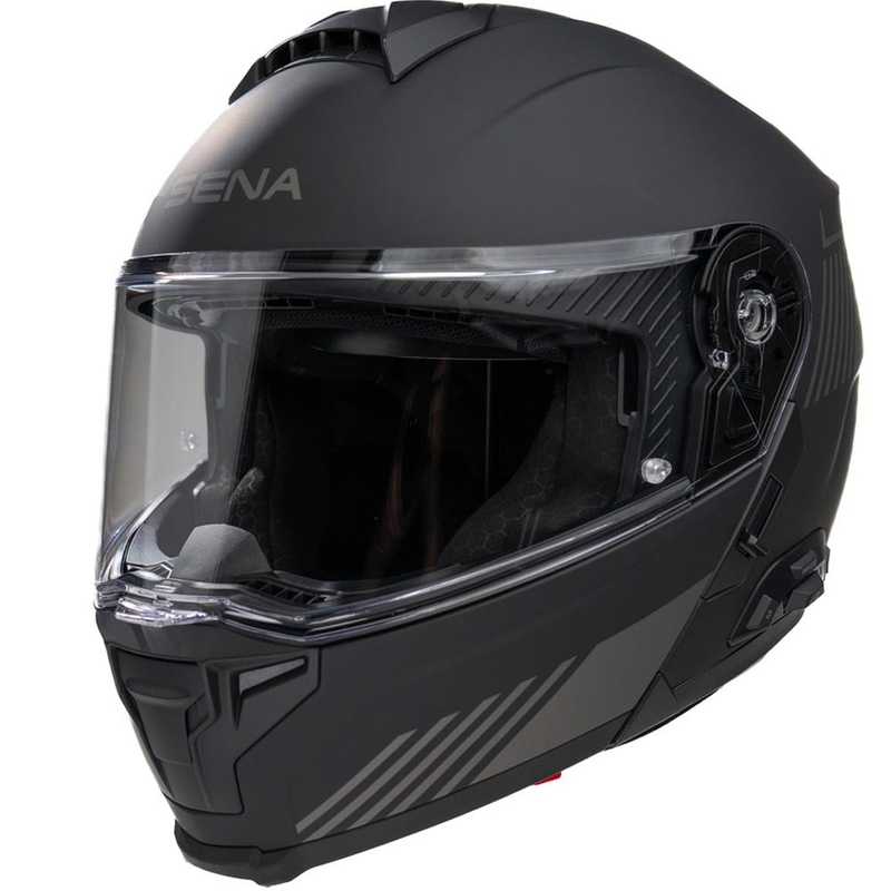 Cască de motocicletă pliabilă cu căști SENA Specter negru mat