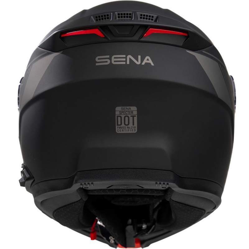 Cască de motocicletă pliabilă cu căști SENA Specter negru mat