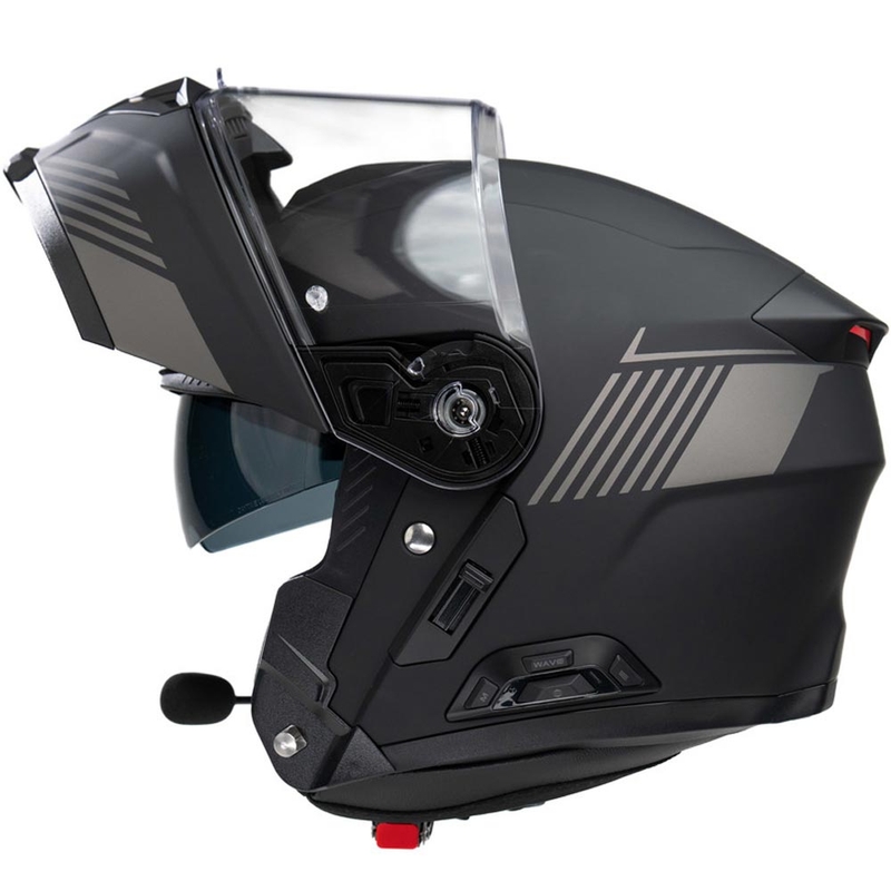 Cască de motocicletă pliabilă cu căști SENA Specter negru mat