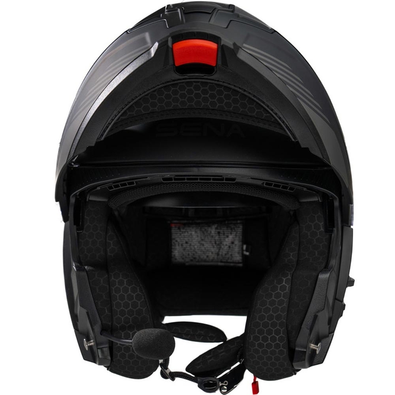 Cască de motocicletă pliabilă cu căști SENA Specter negru mat