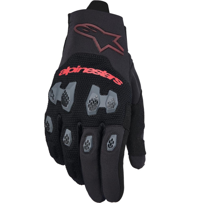 Mănuși motocross Alpinestars PRO-DURA negru-roșu