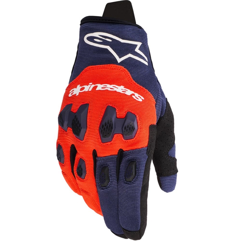 Mănuși motocross Alpinestars PRO-DURA albastru-portocaliu-alb
