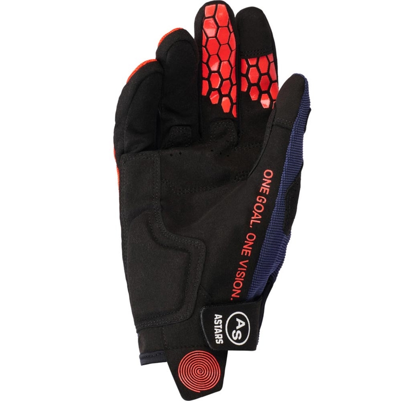 Mănuși motocross Alpinestars PRO-DURA albastru-portocaliu-alb