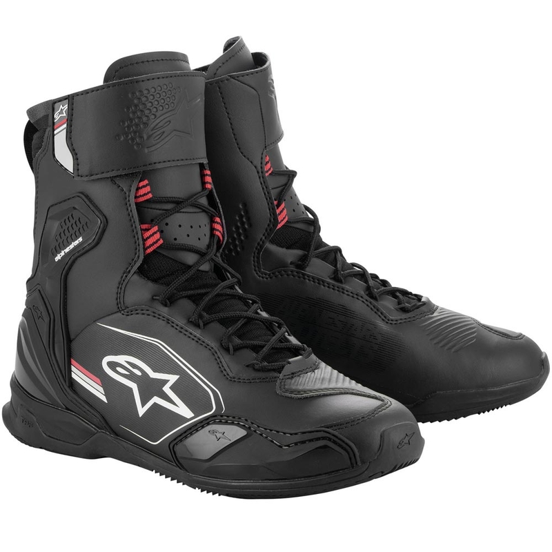 Ghete moto Alpinestars Superfaster negru-gri-roșu