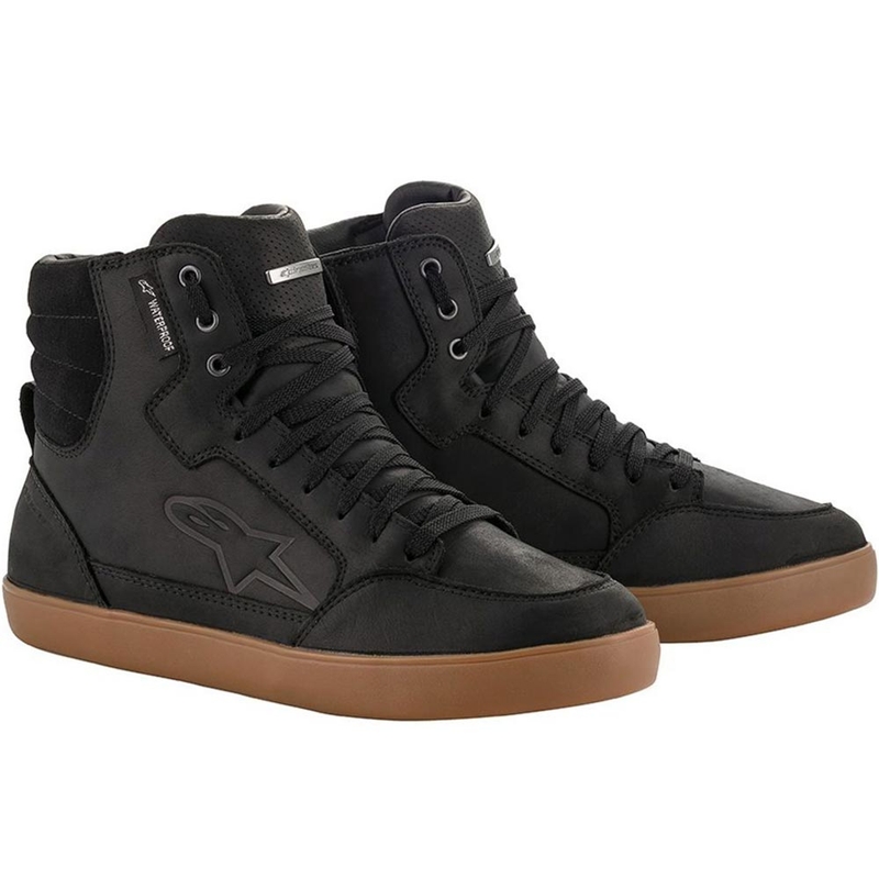 Ghete moto Alpinestars J-6 Waterproof, negre-cauciucate