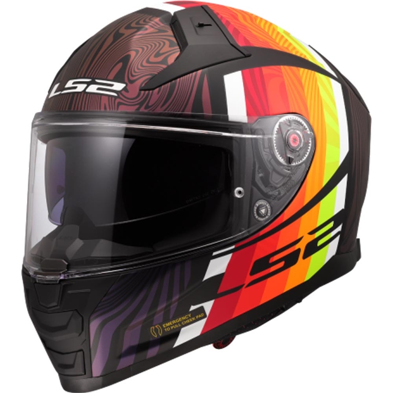 Cască integrală pentru motocicletă LS2 FF811 Vector II Freedom, culoarea cameleonului, neagră