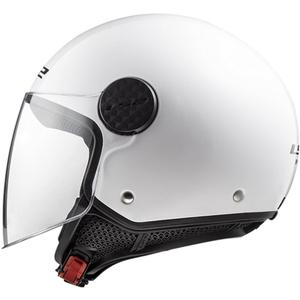 Cască de motocicletă deschisă LS2 OF558 Sphere II Alb solid