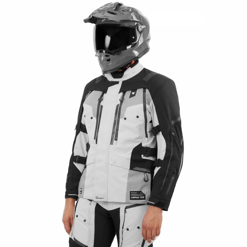 Geacă de motocicletă Shima Hero 3.0 gri-galben fluo