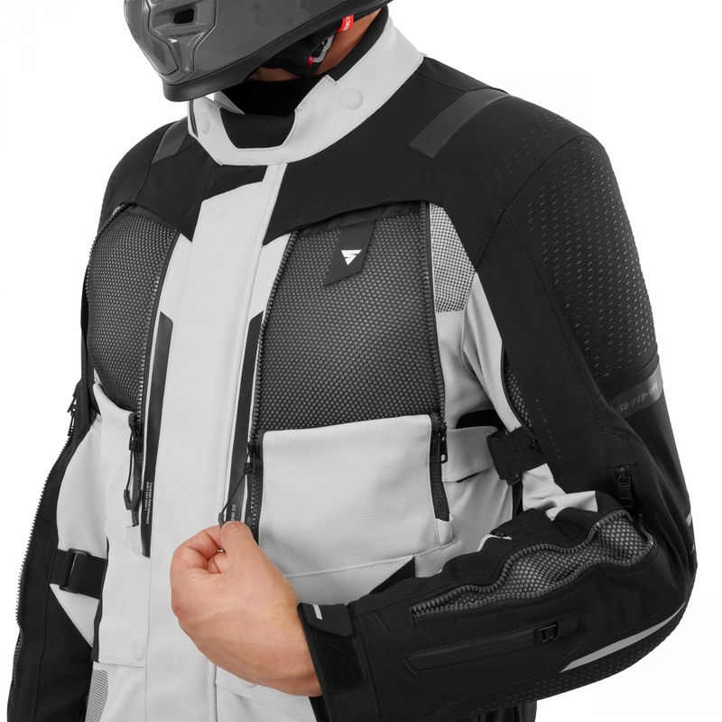 Geacă de motocicletă Shima Hero 3.0 gri-galben fluo